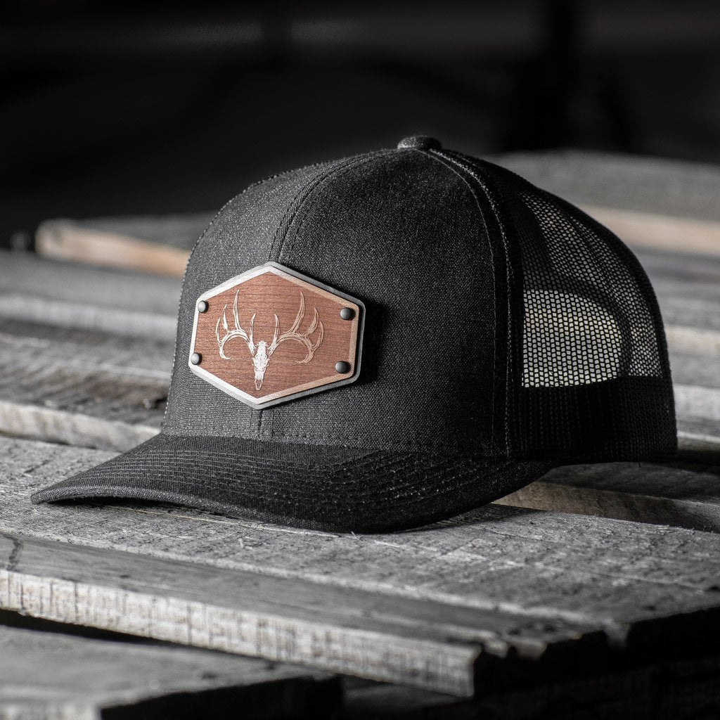 Wooden Patch Snapback Trucker | Whitetail Skull Snapback Hat | Union  Standard Supply Co.