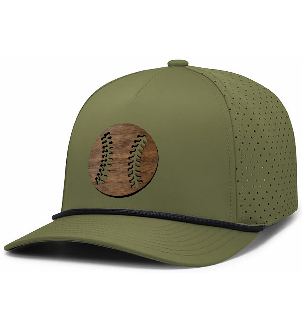 Baseball Patch Curved Performance Rope Hat