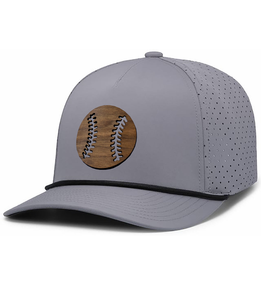 Baseball Patch Curved Performance Rope Hat