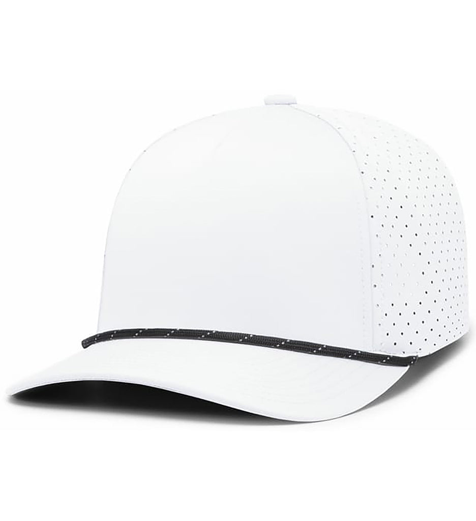Florida Gator Leather Curved Performance Rope Hat