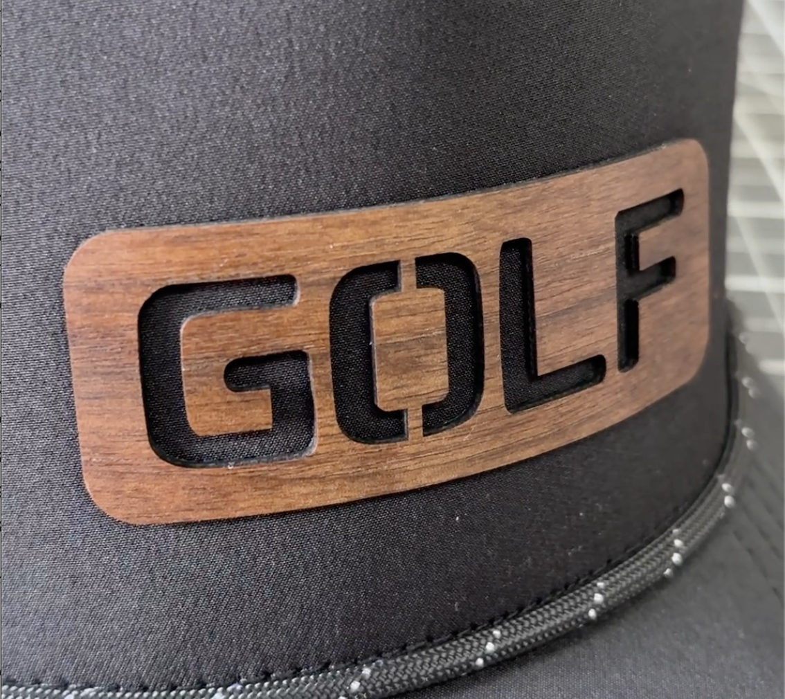 Golf Patch Curved Performance Rope Hat