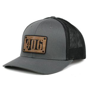 Montana Cut Out - Leather Patch Hat